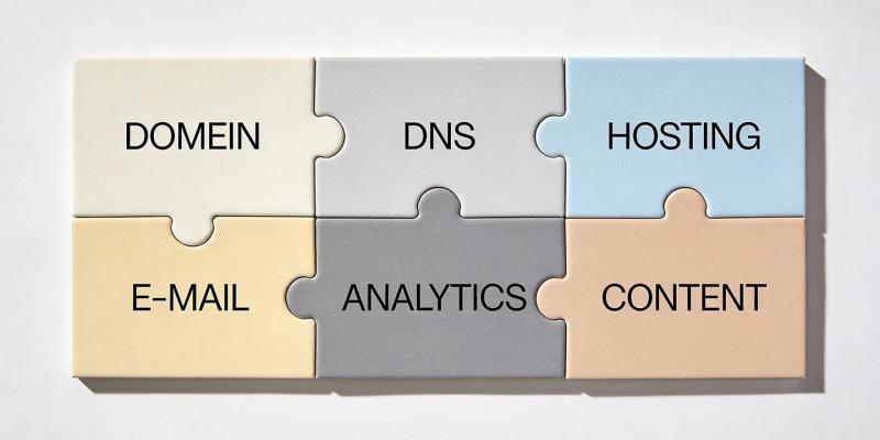 Who owns what, domain, DNS, hosting, email, analytics, and content